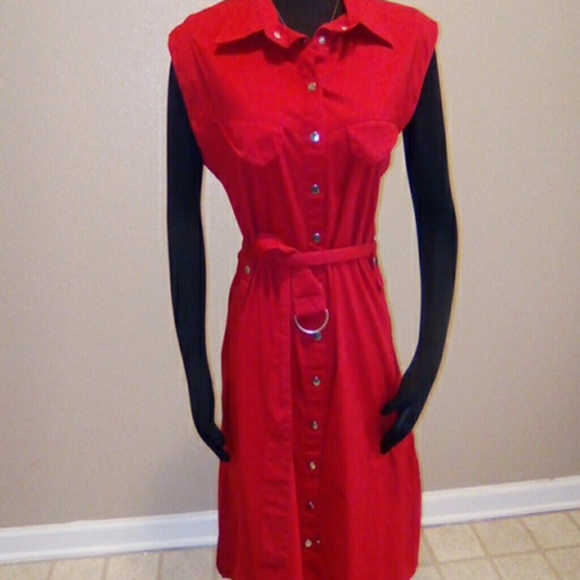 Snap Closure Midi / Sun Dress - Picture 4 of 4